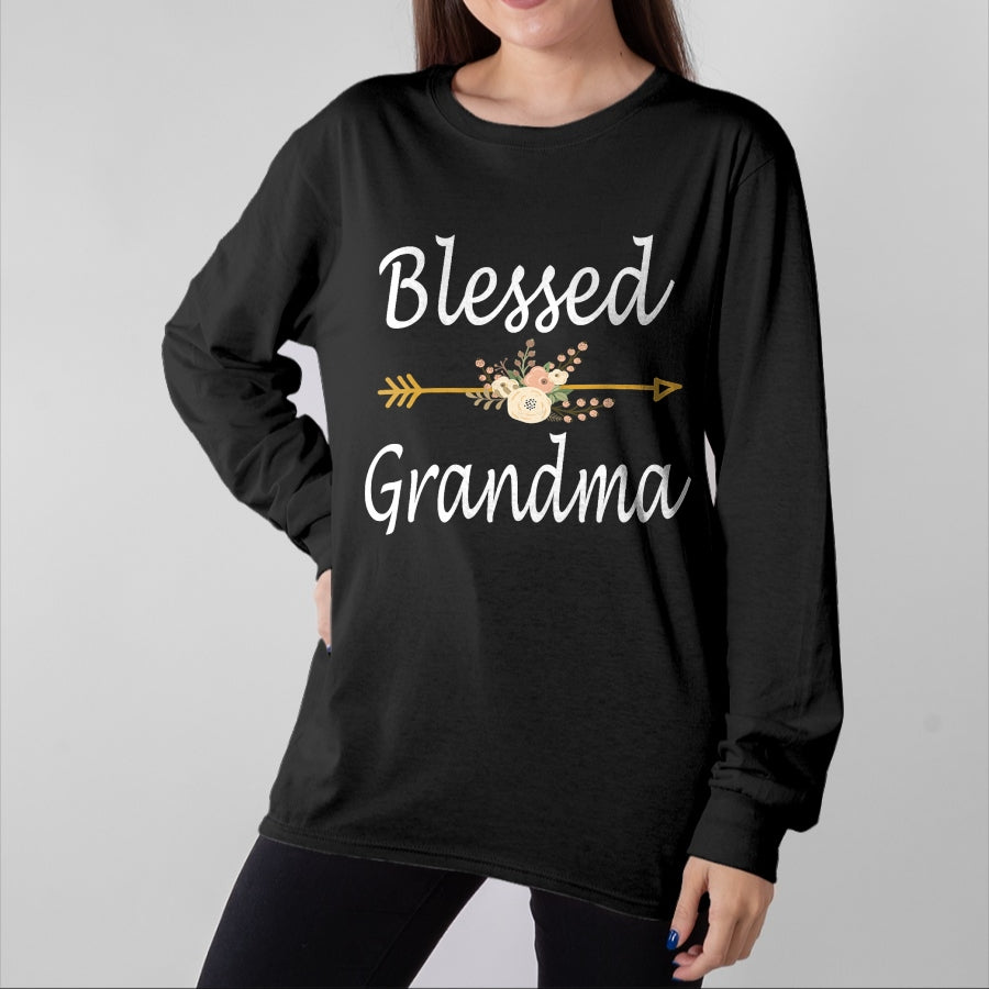 Best Grandma Shirt, Proud Grandma Unisex T-Shirt/Hoodie/Sweatshirt HLT00 - Blessed Grandma Shirt For Women Cute Mothers Day Gifts T-Shirt