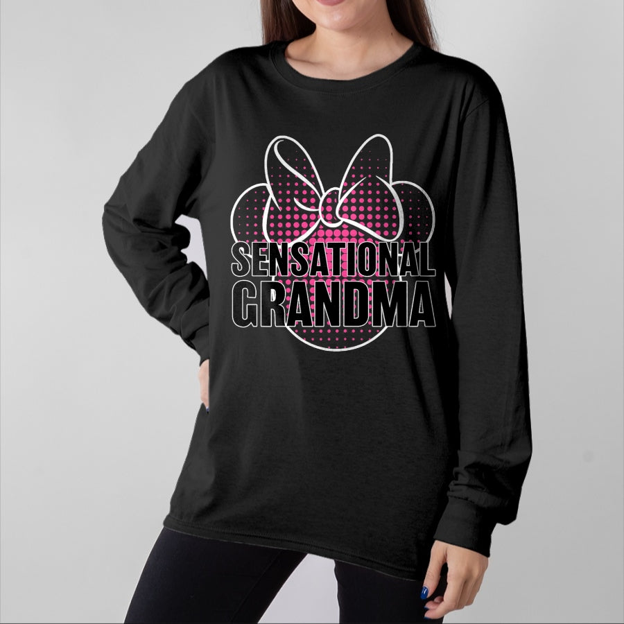 Best Grandma Shirt, Proud Grandma Unisex T-Shirt/Hoodie/Sweatshirt HLT00 - Disney Mickey And Friends Sensational Grandma T-Shirt
