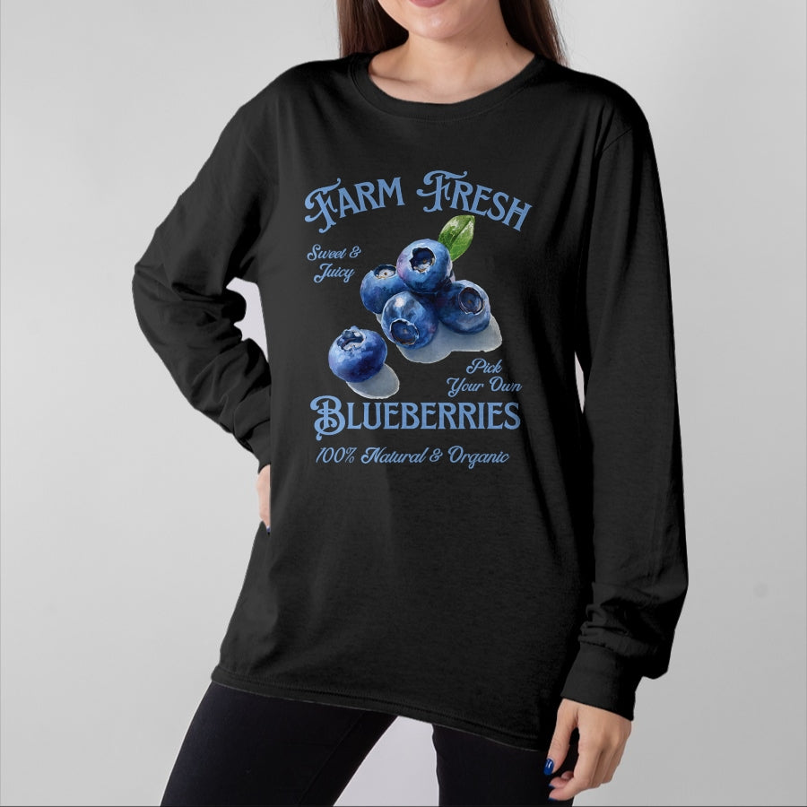Best Farmer Life Shirt, Funny Farmer UnisexT-Shirt/Hoodie/Sweatshirt HLT00 - Blueberries T-Shirt