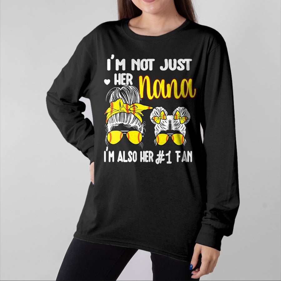Best Grandma Shirt, Proud Grandma Unisex T-Shirt/Hoodie/Sweatshirt HLT00 - Softball Grandma Nana Granddaughter Softball Nana T-Shirt