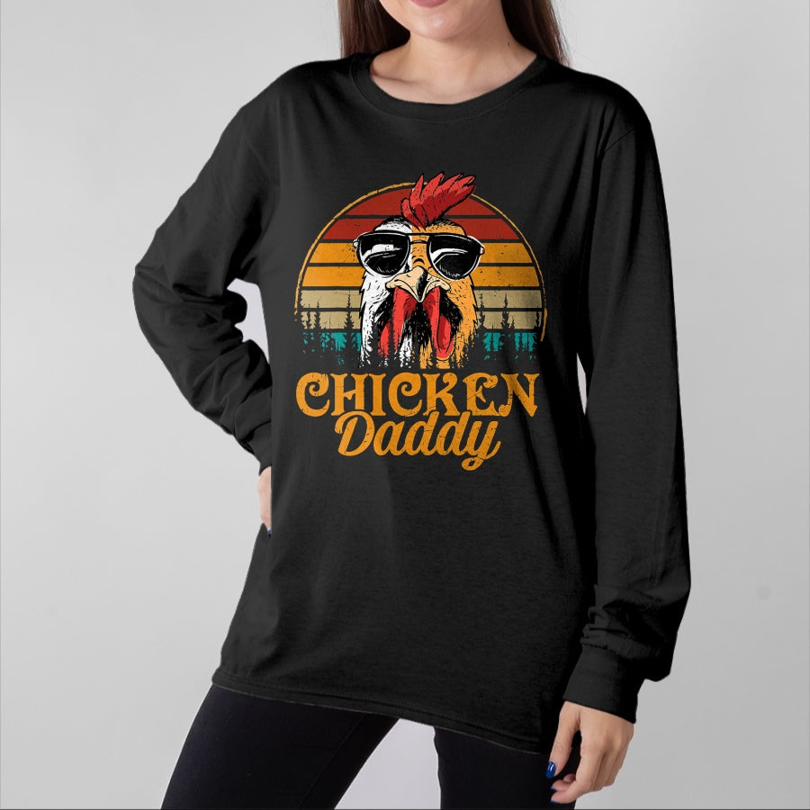 Best Farmer Life Shirt, Funny Farmer UnisexT-Shirt/Hoodie/Sweatshirt HLT00 - Chicken Daddy Vintage Poultry Farmer Funny Fathers Day Mens T-Shirt