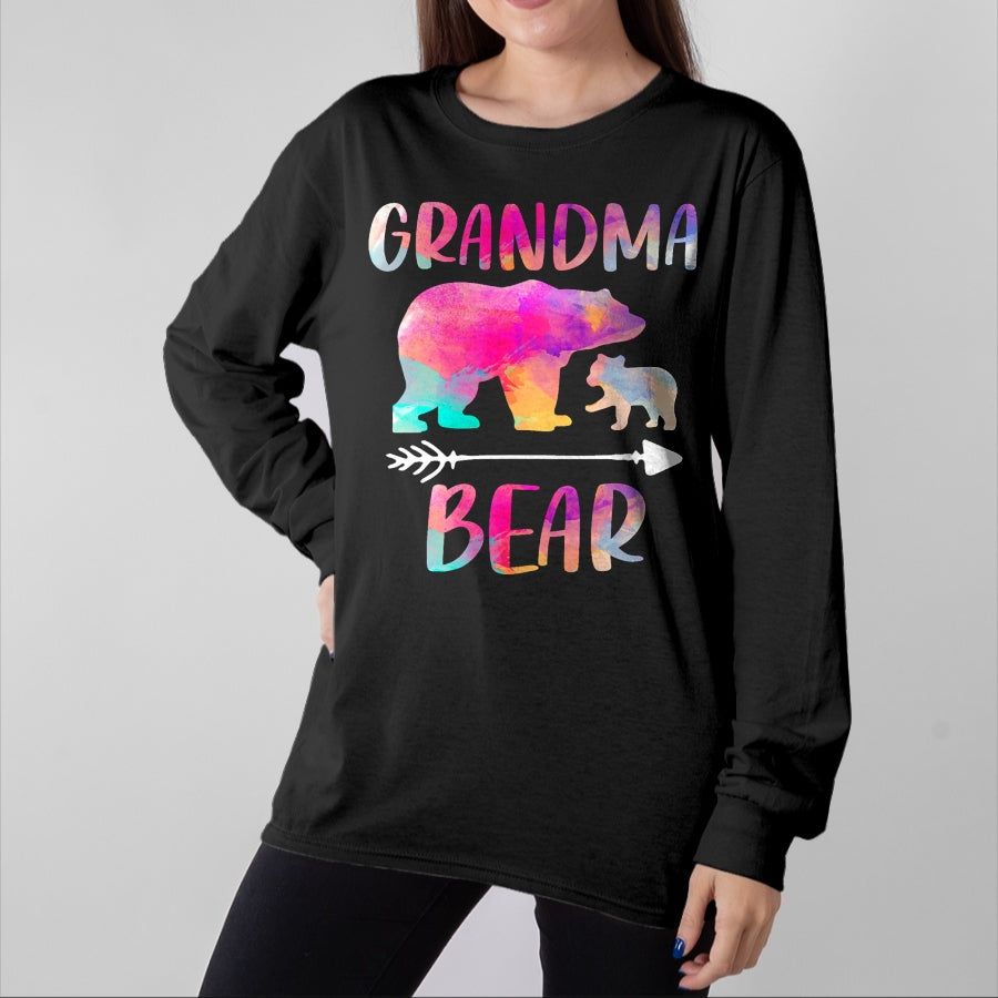Best Grandma Shirt, Proud Grandma Unisex T-Shirt/Hoodie/Sweatshirt HLT00 - Bear Matching Family Outfits, Funny Grandma Bear T-Shirt