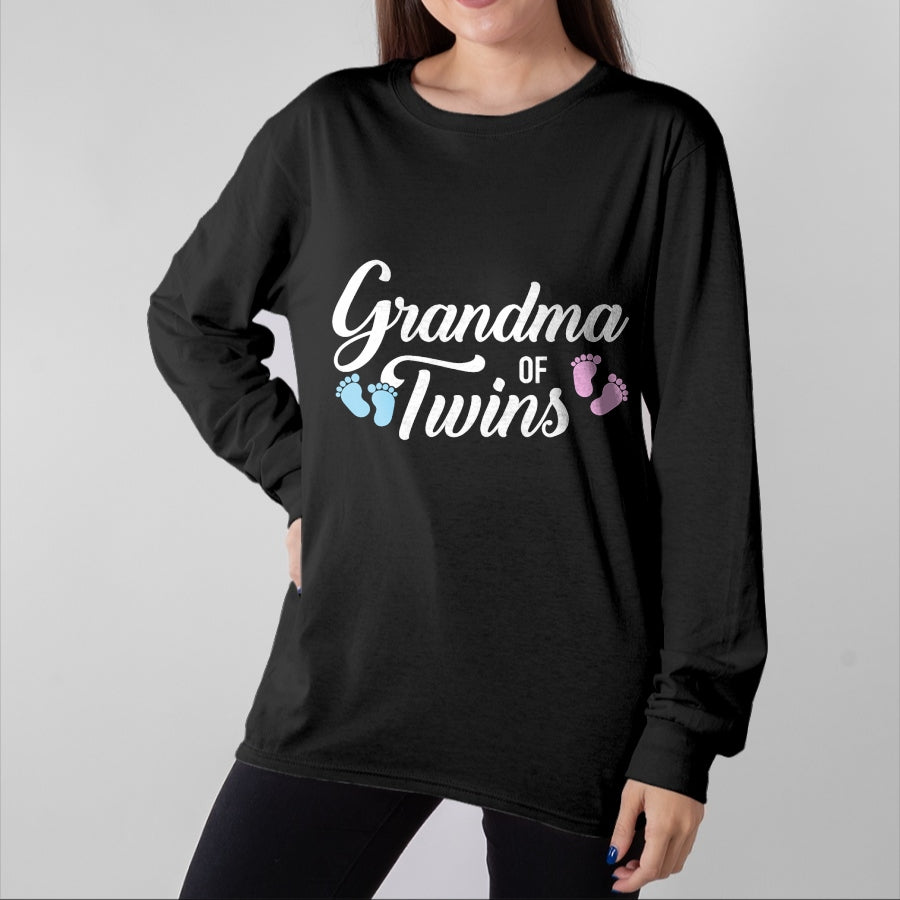 Best Grandma Shirt, Proud Grandma Unisex T-Shirt/Hoodie/Sweatshirt HLT00 - Grandma of twins T-Shirt