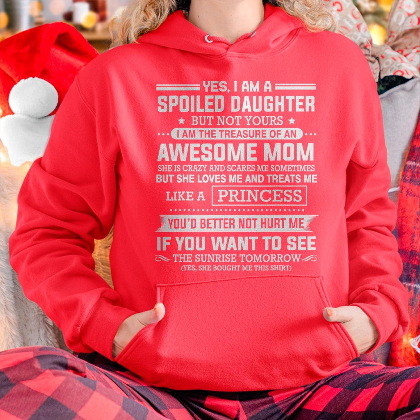 I Get My Attitude From My Freaking Awesome Mom - Gift for Daughter From Mom - LUNA00