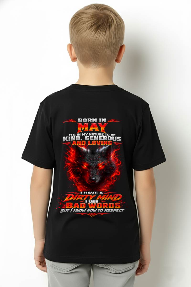 MAY - I’M KIND, GENEROUS AND LOVING, WITH A DIRTY MIND, A FOUL MOUTH, AND RESPECT FOR OTHERS - SHIRT FOR MEN - LUNA05 (SKU2610-80-05)