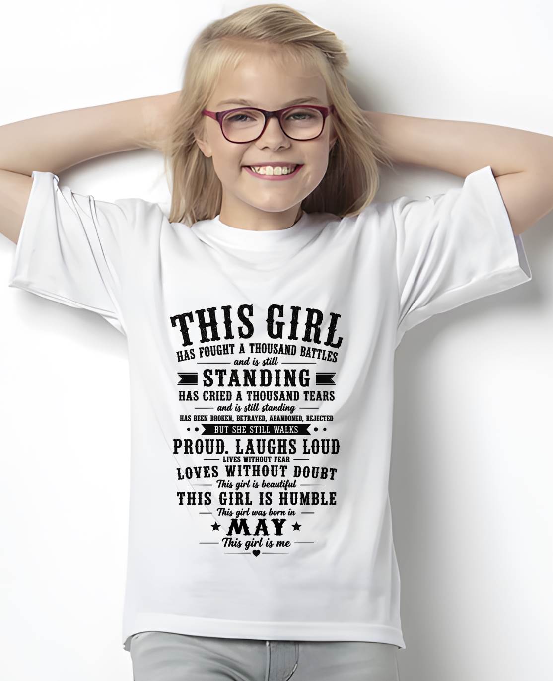 MAY SHIRT, THIS GIRL IS HUMBLE-FOR WOMAN-LUNA05 (SKU2606-135-05)
