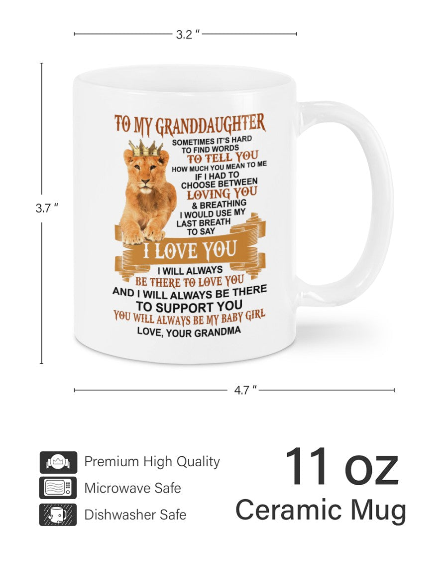 TO GRANDDAUGHTER MUG 01 - GIFT FROM GRANDMA - LUNA00