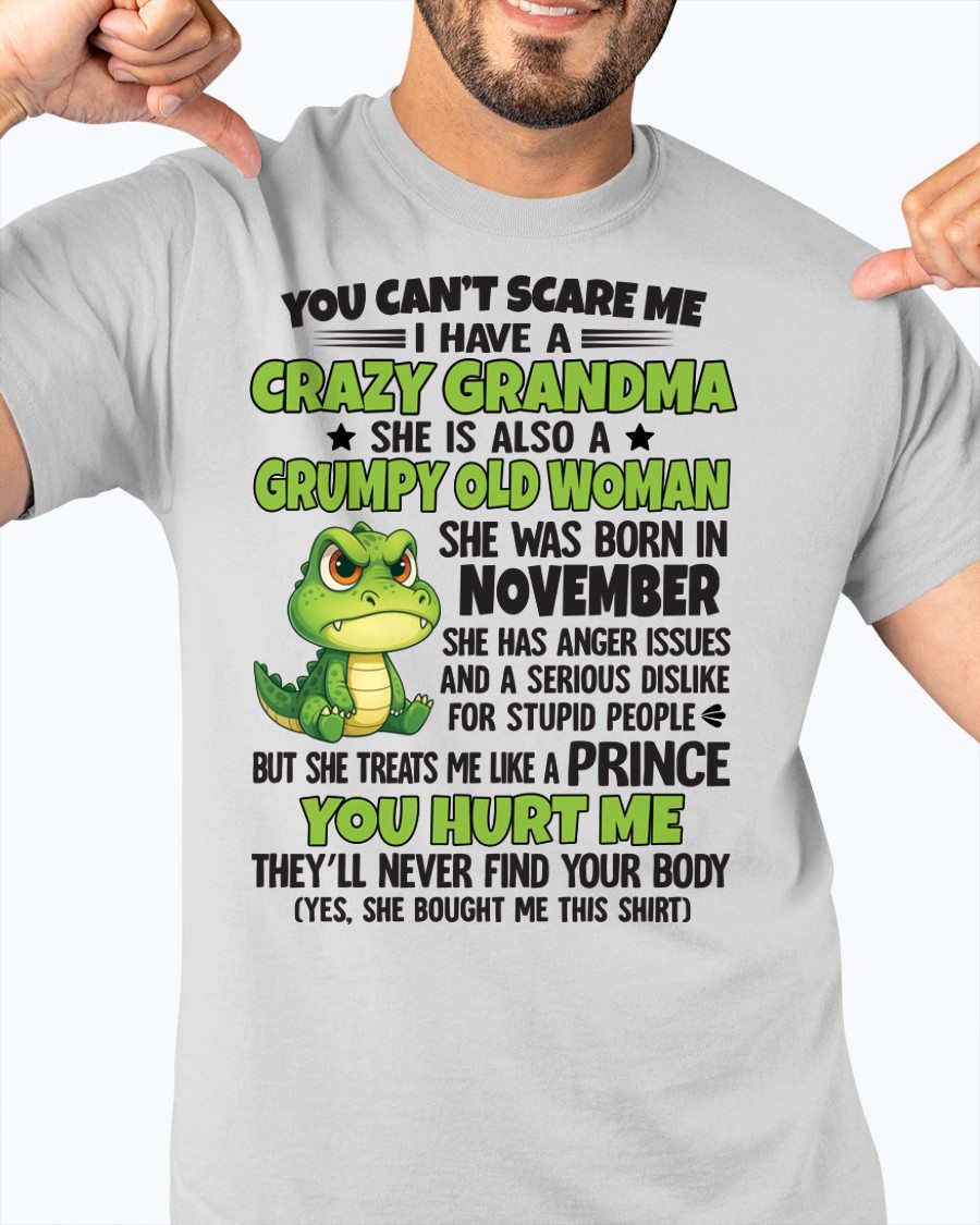 NOVEMBER - YOU CAN'T SCARE ME - FOR GRANDSON - GIFT FROM GRANDMA - LUNA11 (SKU09-85-11)