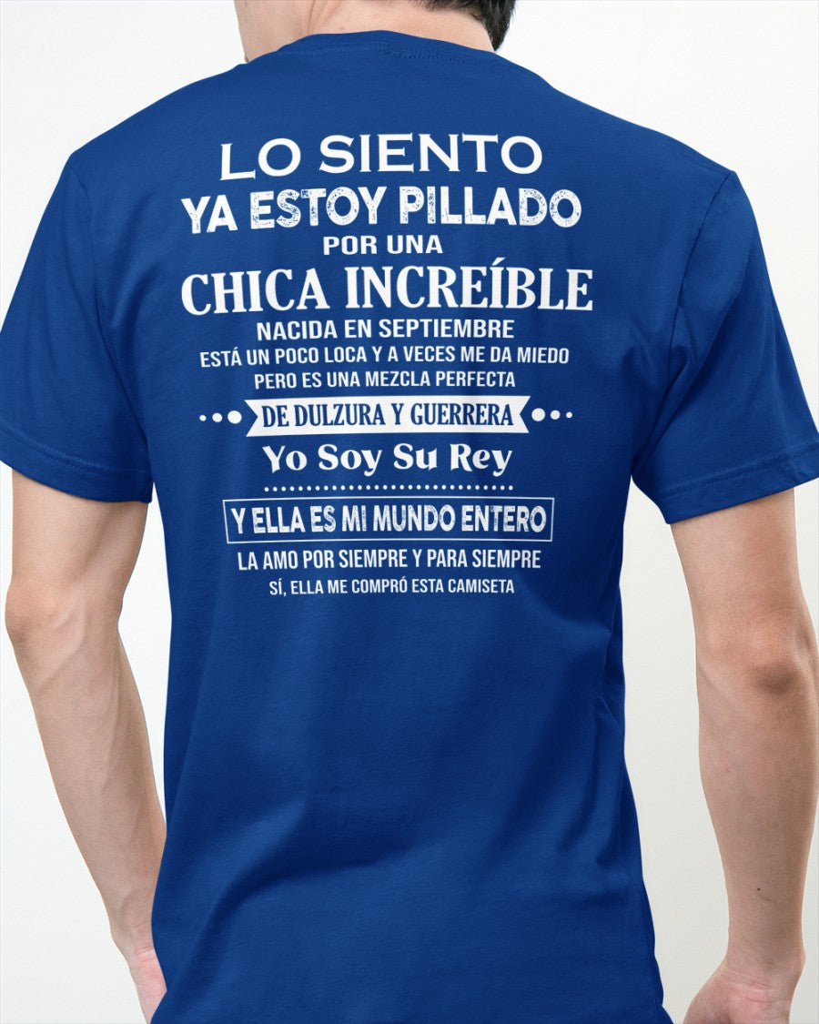 Septiembre Chica Increíble - Regalo especial para tu novio - T09 (SKU04-112)