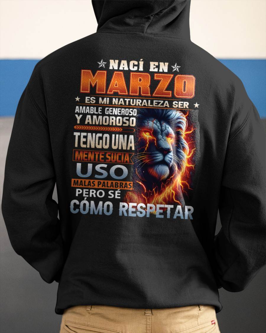 MARZO - MENTE SUCIA PERO SÉ RESPETAR - REGALO DE CUMPLEAÑOS PARA HOMBRES - LUNA03sp (SKU10-68-03)