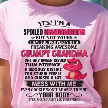 YES, I'M A SPOILED GRANDDAUGHTER - GIFT FROM GRANDMA - LUNA00 (SKU09-96-00)