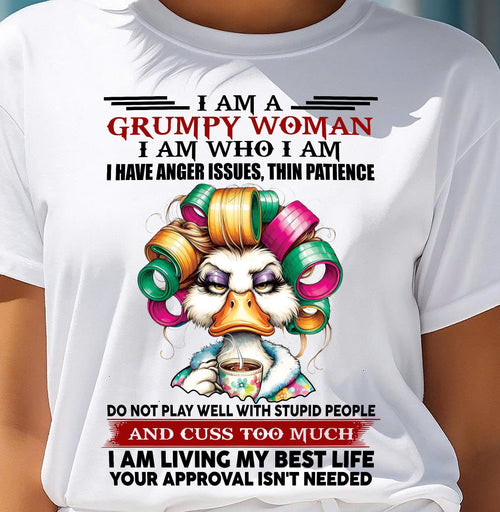 GRUMPY WOMAN - BIRTHDAY SHIRT FOR WOMEN - FMA / LUNA00 (SKU26T-01-22-00)