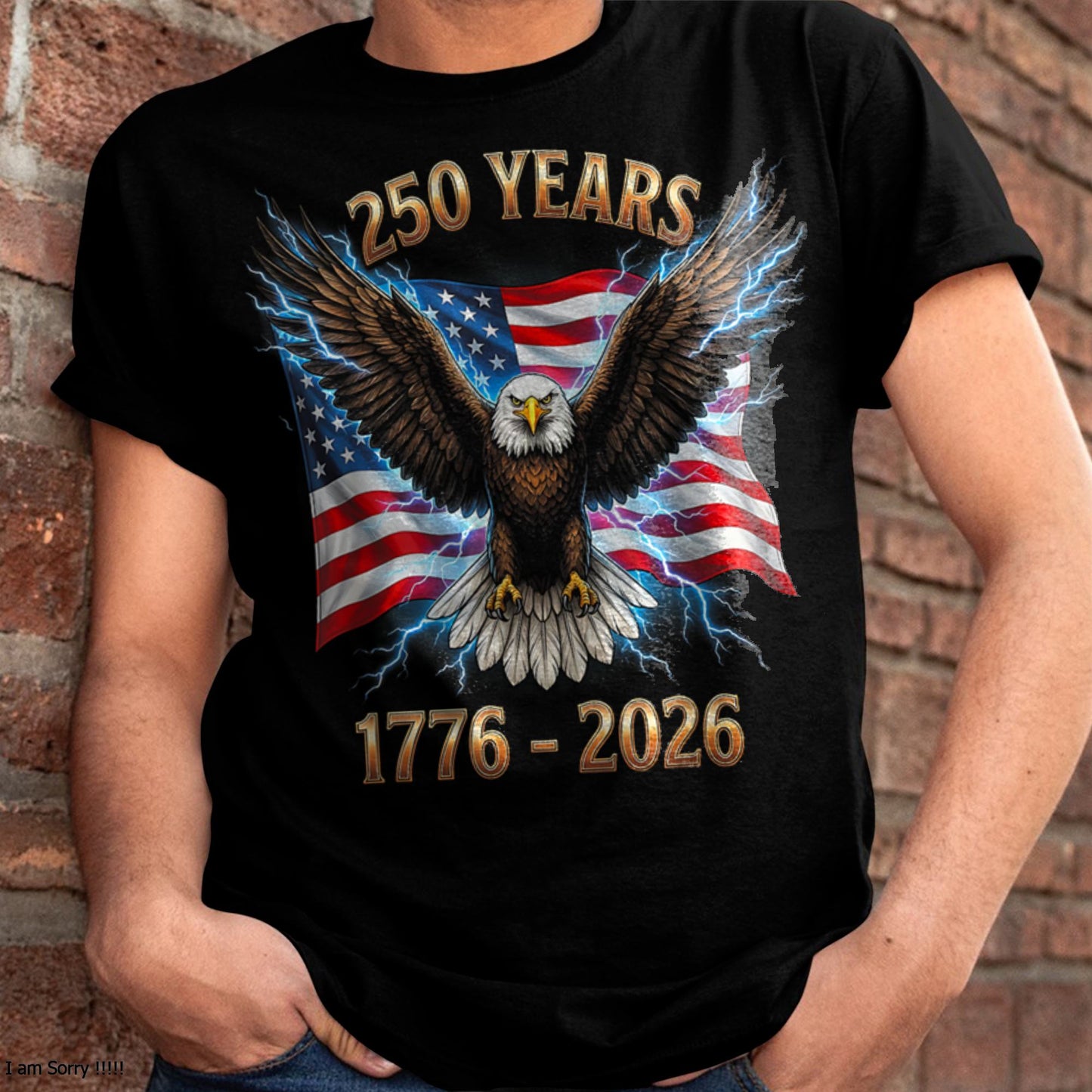 U.S 250th BIRTHDAY T-SHIRT - LUNA250 (SKU26T-0187)