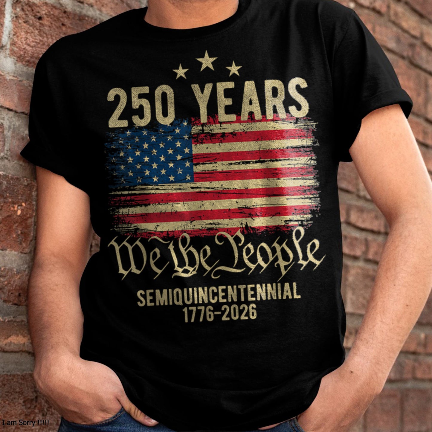 U.S 250th BIRTHDAY T-SHIRT - LUNA250 (SKU26T-0186)