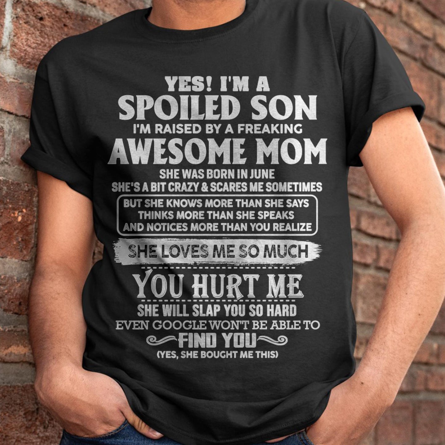 June - Awesome Mom - Perfect Gift For Spoiled Son From Mom - LUNA06 (SKU05-47-06)