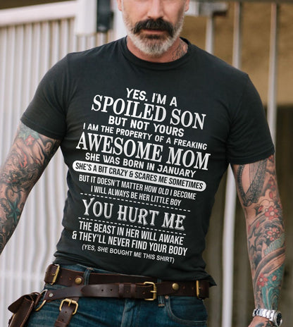 January - Awesome Mom Born In January - Special gift for Son From Mom - LUNA01 (SKU10-45-01)