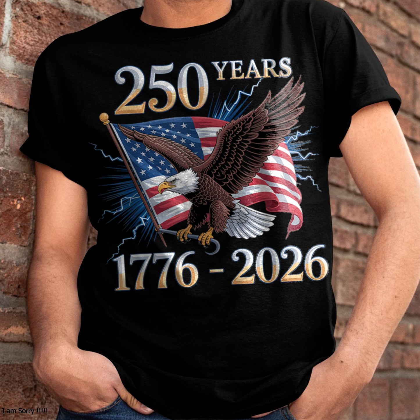 U.S 250th BIRTHDAY T-SHIRT - LUNA250 (SKU26T-0185)