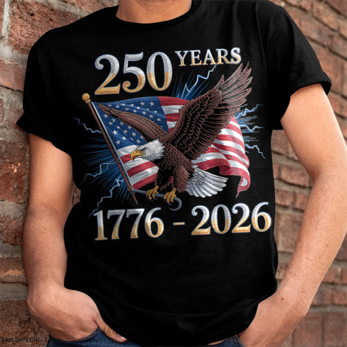 U.S 250th BIRTHDAY T-SHIRT - LUNA250 (SKU26T-0185)
