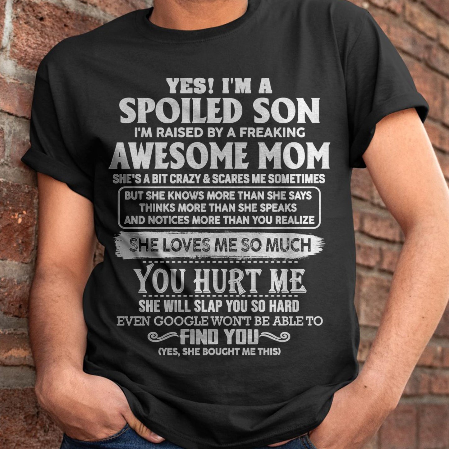 Awesome Mom - Perfect Gift For Your Spoiled Son From Mom - LUNA00 (SKU05-47-00)