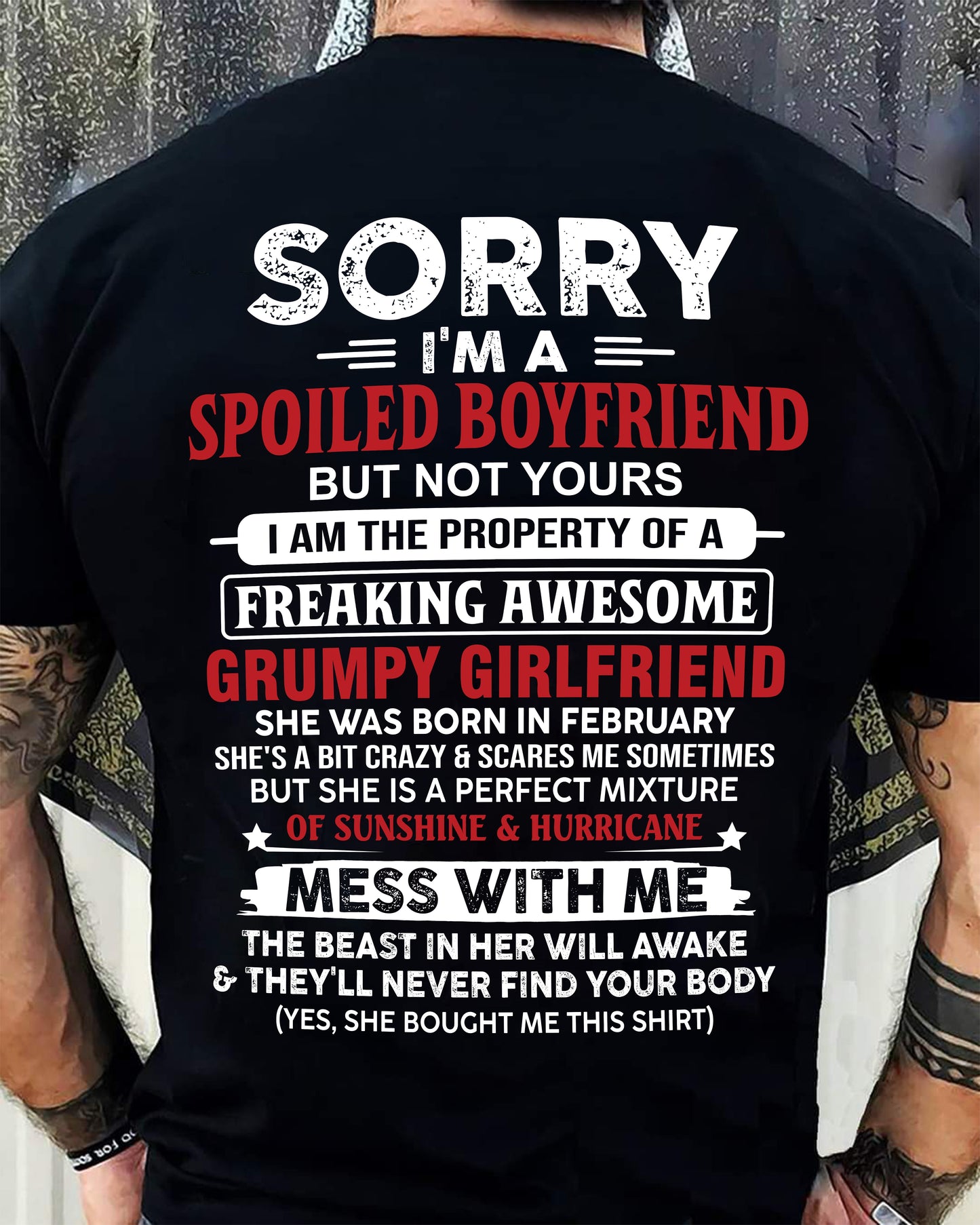 February - Spoiled Boyfriend - Perfect Gift From Girlfriend - LUNA02 (SKU11-18-02)
