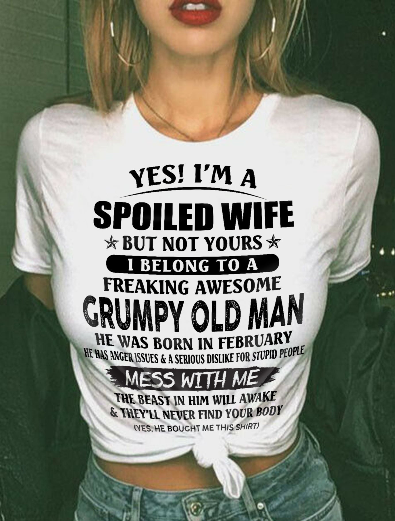 Grumpy Old Man February – Perfect gift for wife From Husband – LUNA02 (SKU08-63-02)
