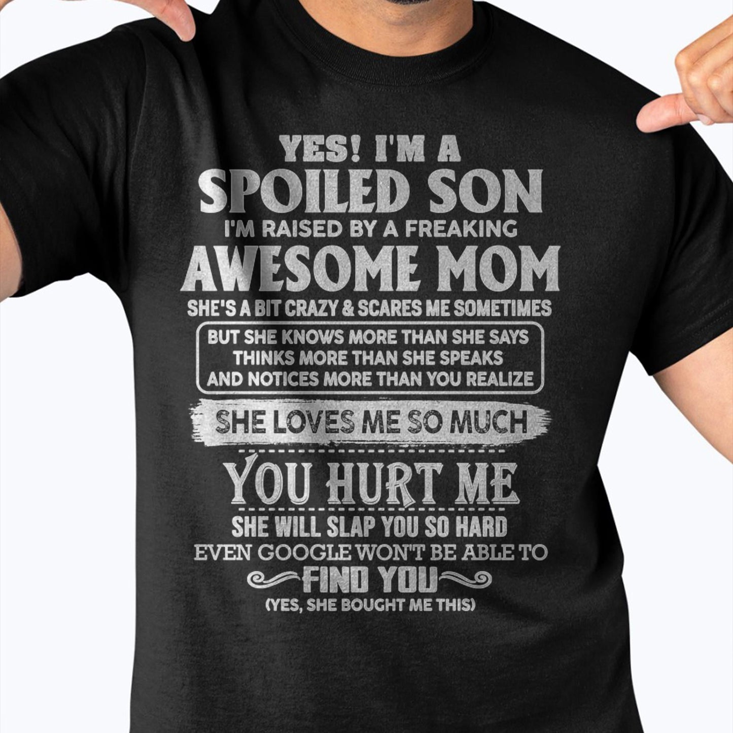 Awesome Mom - Perfect Gift For Your Spoiled Son From Mom - LUNA00 (SKU05-47-00)