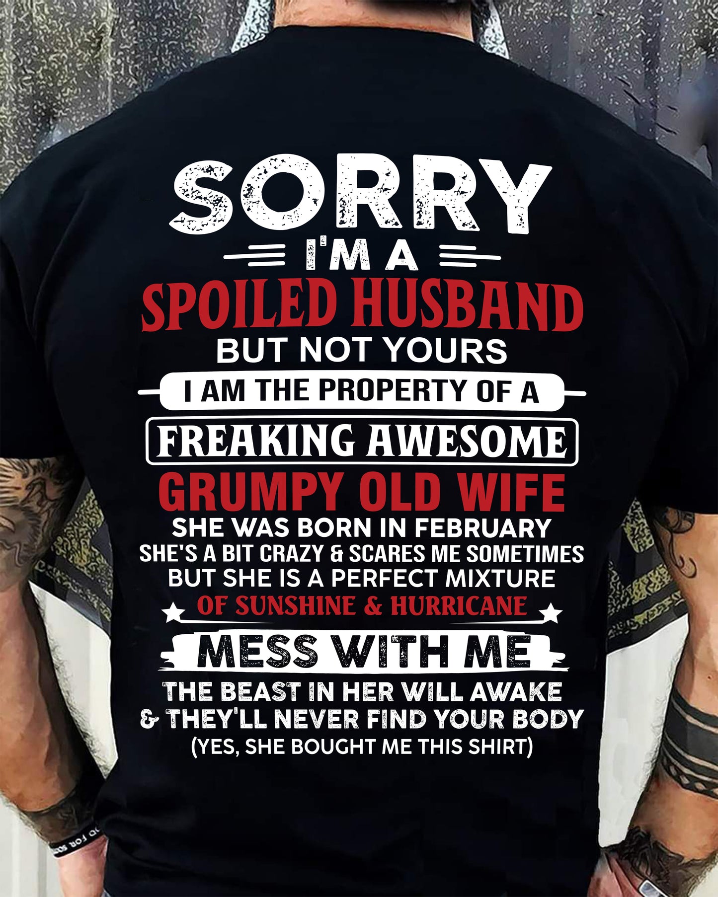 February - Spoiled Husband - Perfect Gift From Wife - LUNA02 (SKU11-02-02)