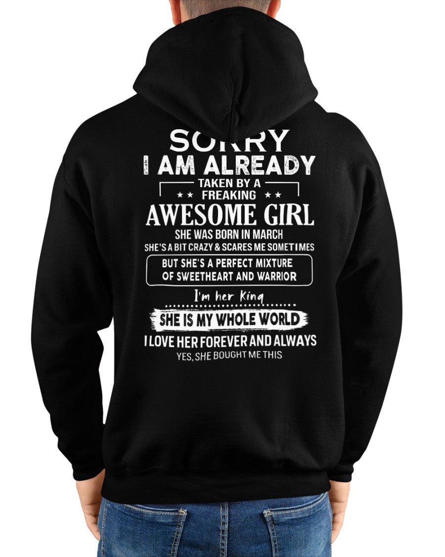 March - Awesome girl - Perfect gift for your boyfriend - (SKU04-86-03) - From Wife LUNA03
