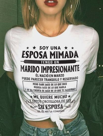 Marzo – Esposo increíble nacido en marzo – Regalo especial para tu esposa – LUNA03 (SKU03-11-03)