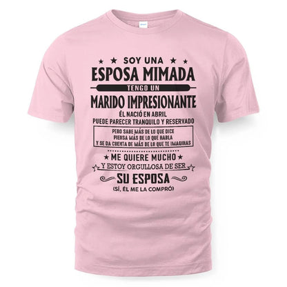 Abril – Esposo increíble nacido en abril – Regalo especial para tu esposa – LUNA04 (SKU03-11-04)