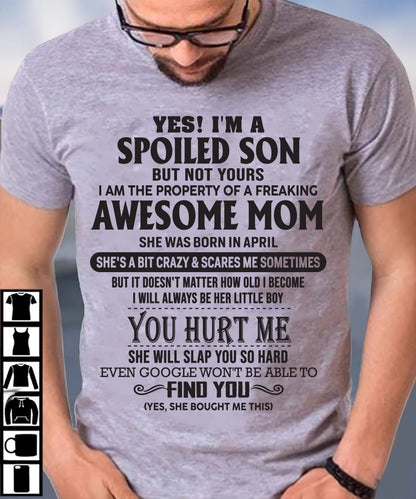 April - Awesome Mom - Perfect gift for son From Mom - LUNA04 (SKU-MS01-04)