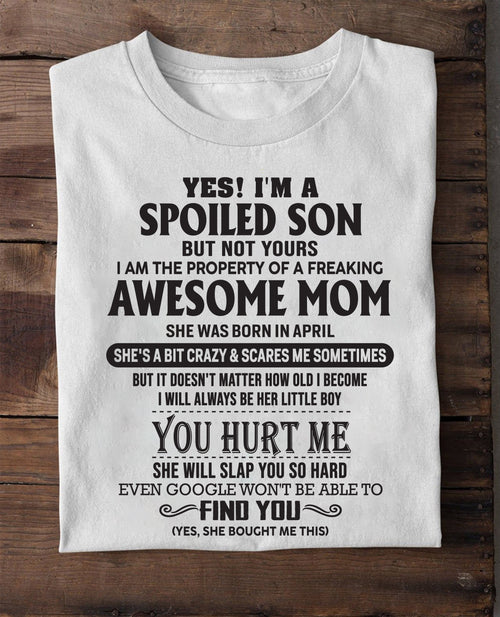 April - Awesome Mom - Perfect gift for son From Mom - LUNA04 (SKU-MS01-04)