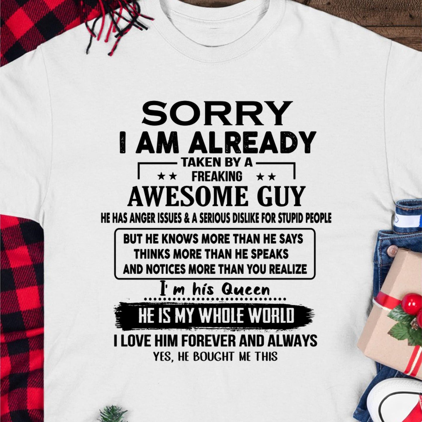 Awesome Guy - Perfect gift for your girlfriend or wife from husband - LUNA00 (SKUT08-11-00)