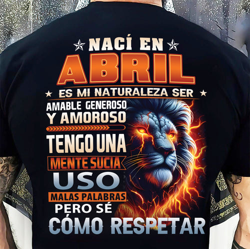 ABRIL - MENTE SUCIA PERO SÉ RESPETAR - REGALO DE CUMPLEAÑOS PARA HOMBRES - LUNA04sp (SKU10-68-04)