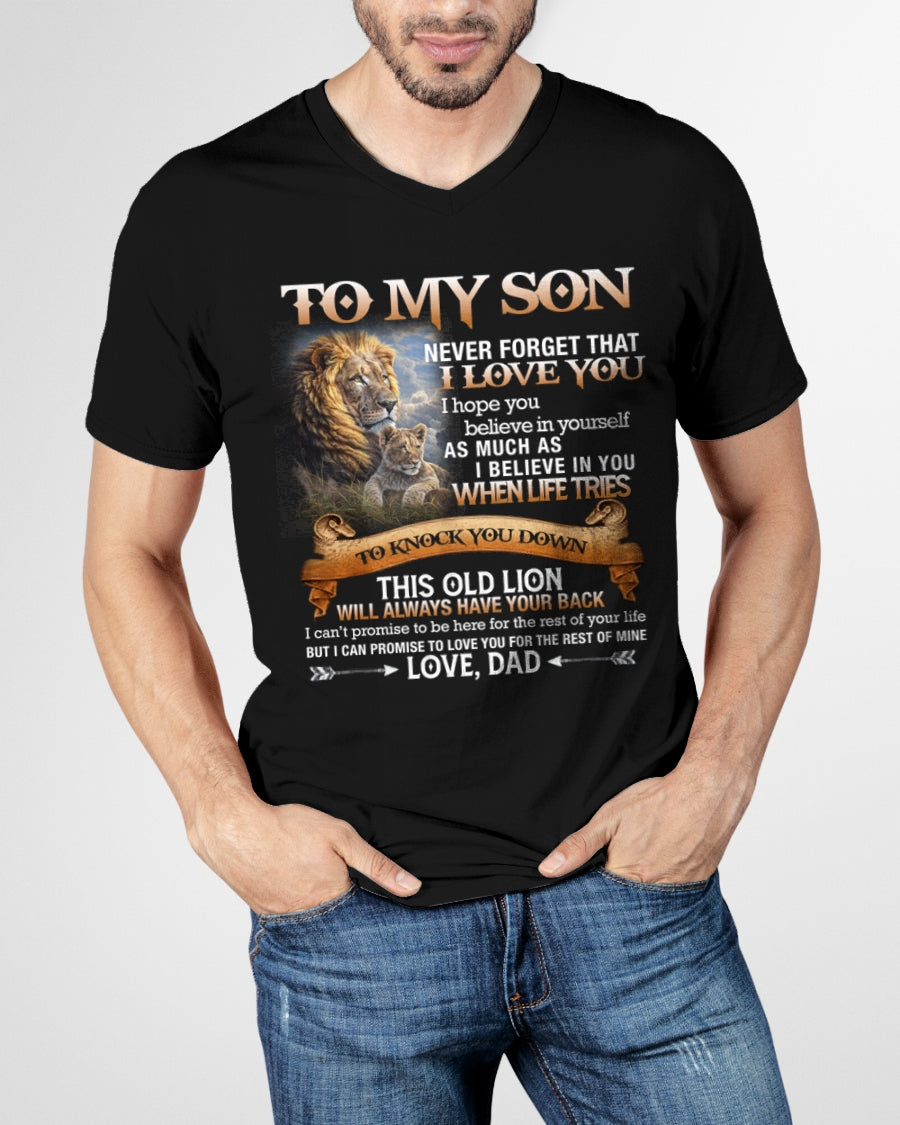 To My Son T-Shirt – Gift From Dad / Man - LUNA00 (SKU12-76)