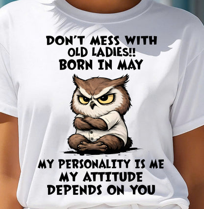 MAY SHIRT, MY ATTITUDE DEPENDS ON YOU - FMA LUNA05 (SKU2604-58-05)