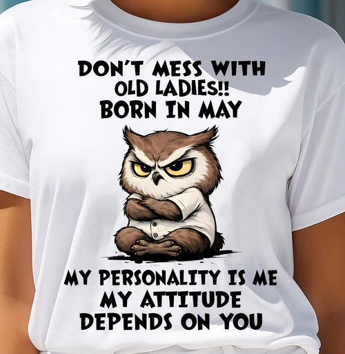 MAY SHIRT, MY ATTITUDE DEPENDS ON YOU - FMA LUNA05 (SKU2604-58-05)