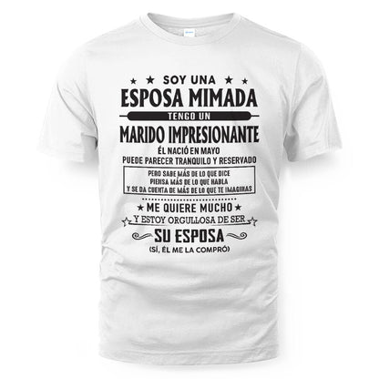 Mayo – Esposo increíble nacido en mayo – Regalo especial para tu esposa – LUNA05 (SKU03-11-05)