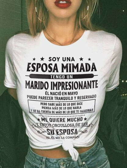 Mayo – Esposo increíble nacido en mayo – Regalo especial para tu esposa – LUNA05 (SKU03-11-05)