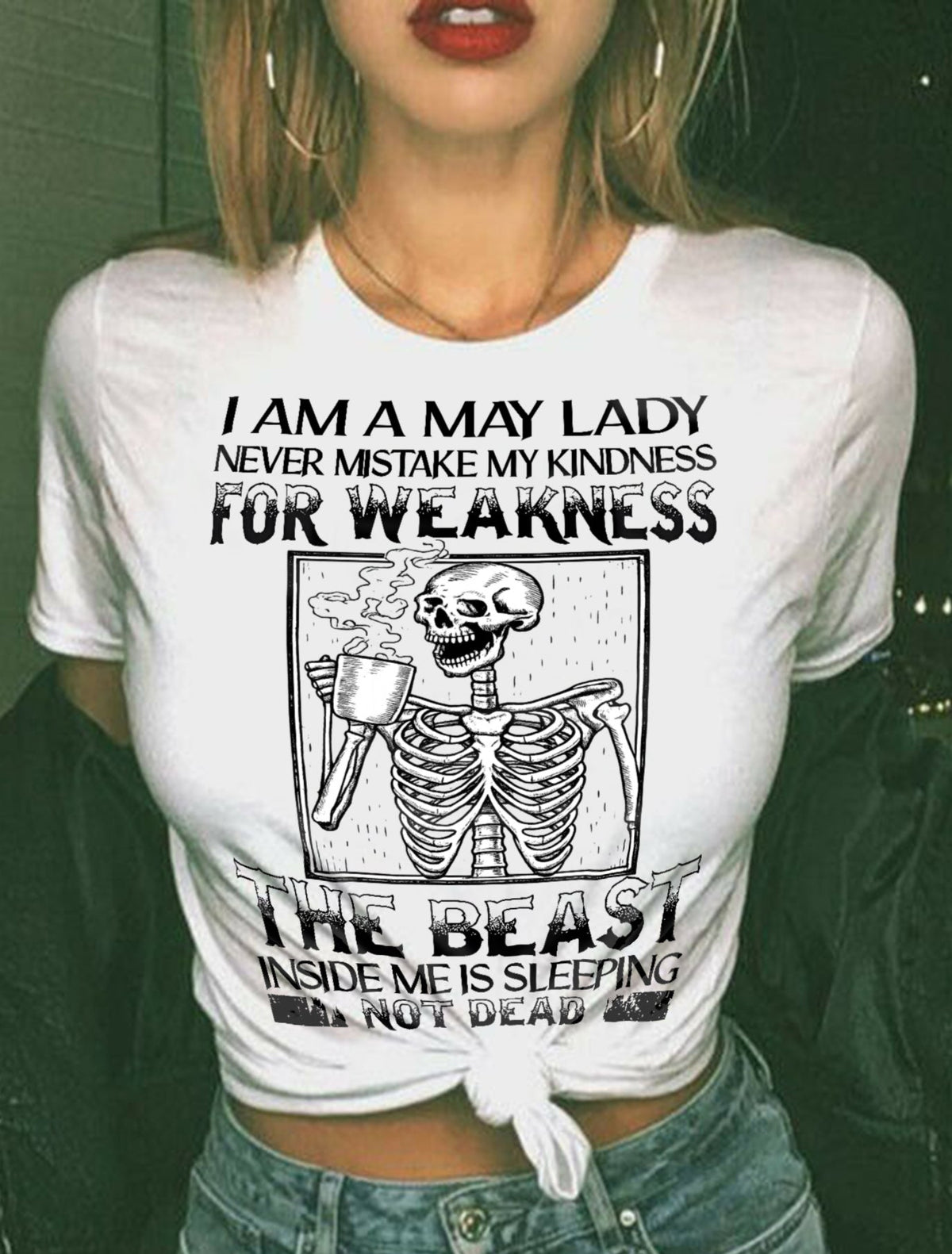 MAY SHIRT, THE BEAST INSIDE ME IS SLEEPING NOT DEAD - FMA LUNA05 (SKU2604-158-05)