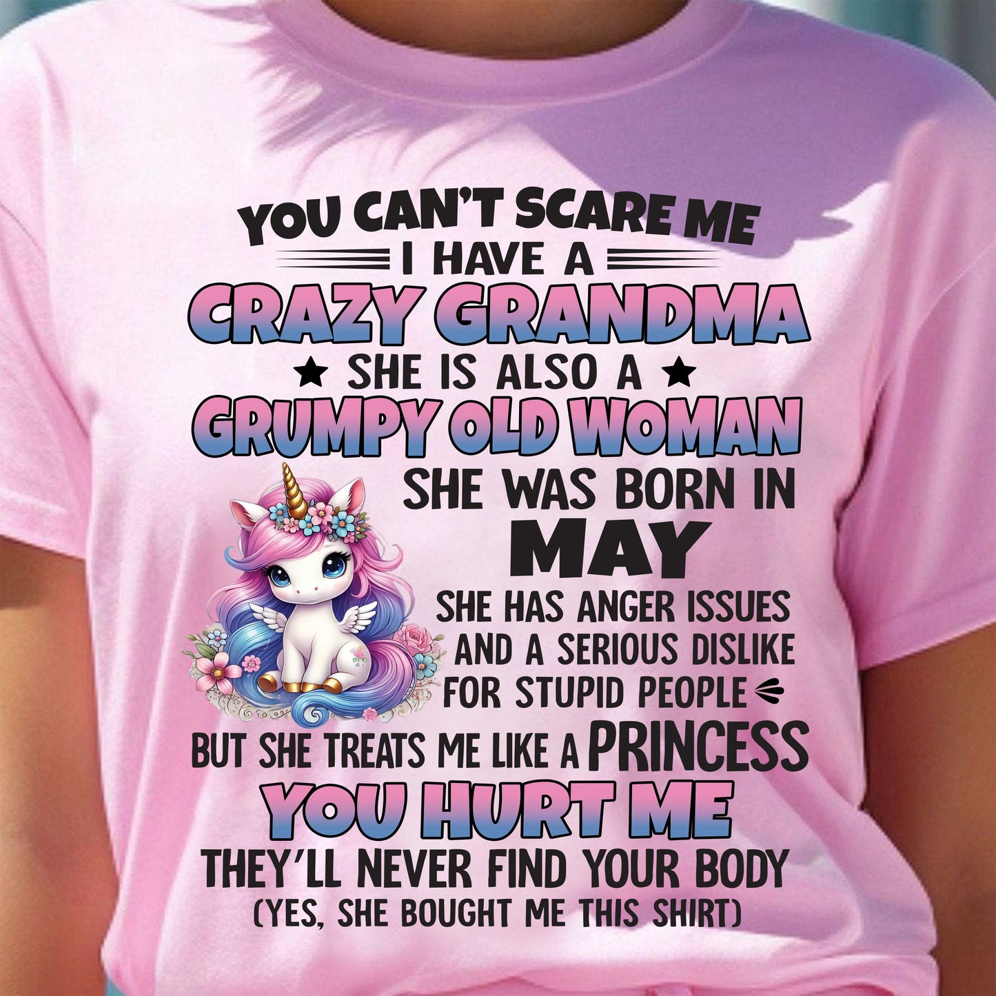MAY - YOU CAN'T SCARE ME - GIFT FROM GRANDMA - LUNA05 (SKU09-106-05)