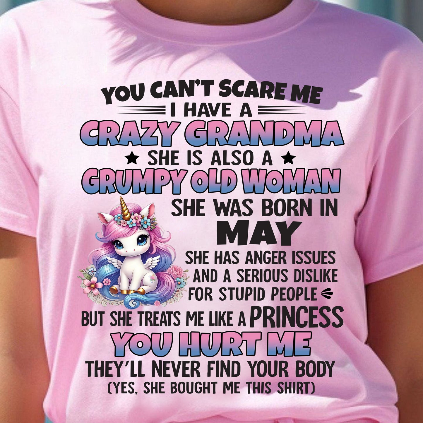 MAY - YOU CAN'T SCARE ME - GIFT FROM GRANDMA - LUNA05 (SKU09-106-05)