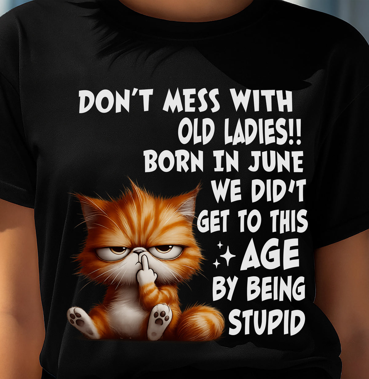 JUNE SHIRT, DON’T MESS WITH OLD LADIES - FMA LUNA06 (SKU2604-31-06)