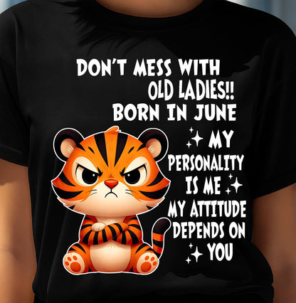 JUNE SHIRT, MY ATTITUDE DEPENDS ON YOU - FMA LUNA06 (SKU2604-60-06)