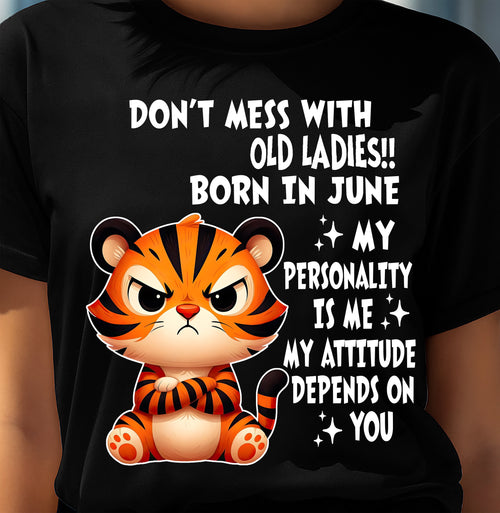 JUNE SHIRT, MY ATTITUDE DEPENDS ON YOU - FMA LUNA06 (SKU2604-60-06)