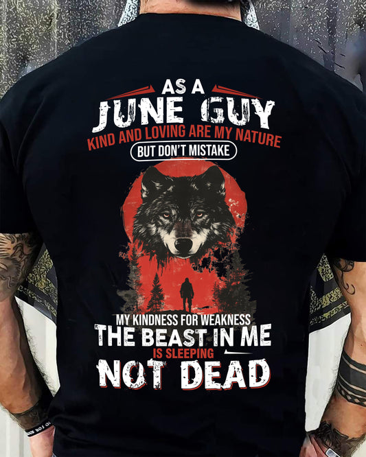 JUNE - KIND AND LOVING ARE MY NATURE - BIRTHDAY T-SHIRT FOR MEN - EBIL06 (SKU26T-01-17-06)