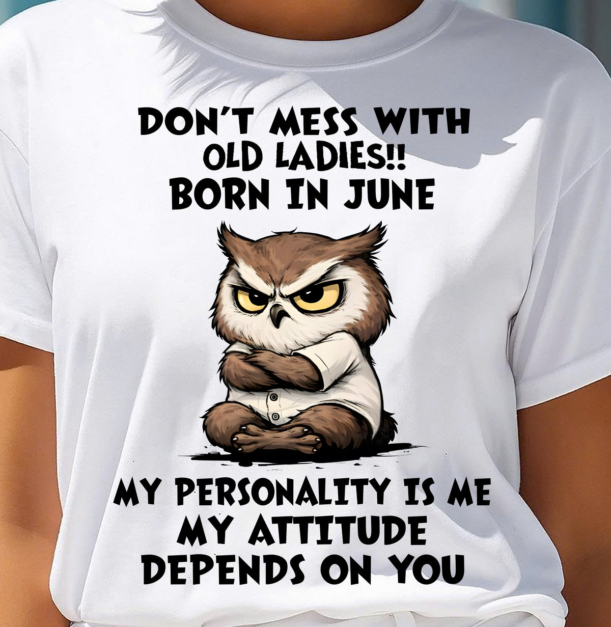 JUNE SHIRT, MY ATTITUDE DEPENDS ON YOU - FMA LUNA06 (SKU2604-58-06)