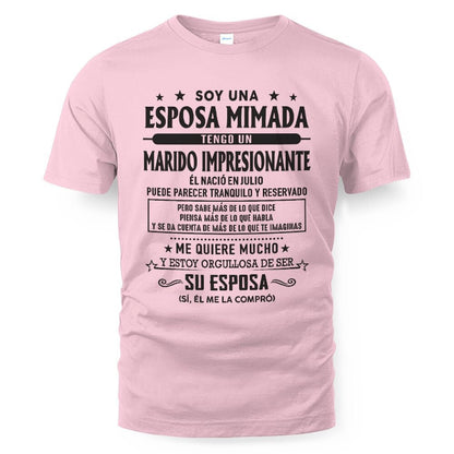 Julio – Esposo increíble nacido en julio – Regalo especial para tu esposa – LUNA07 (SKU03-11-07)