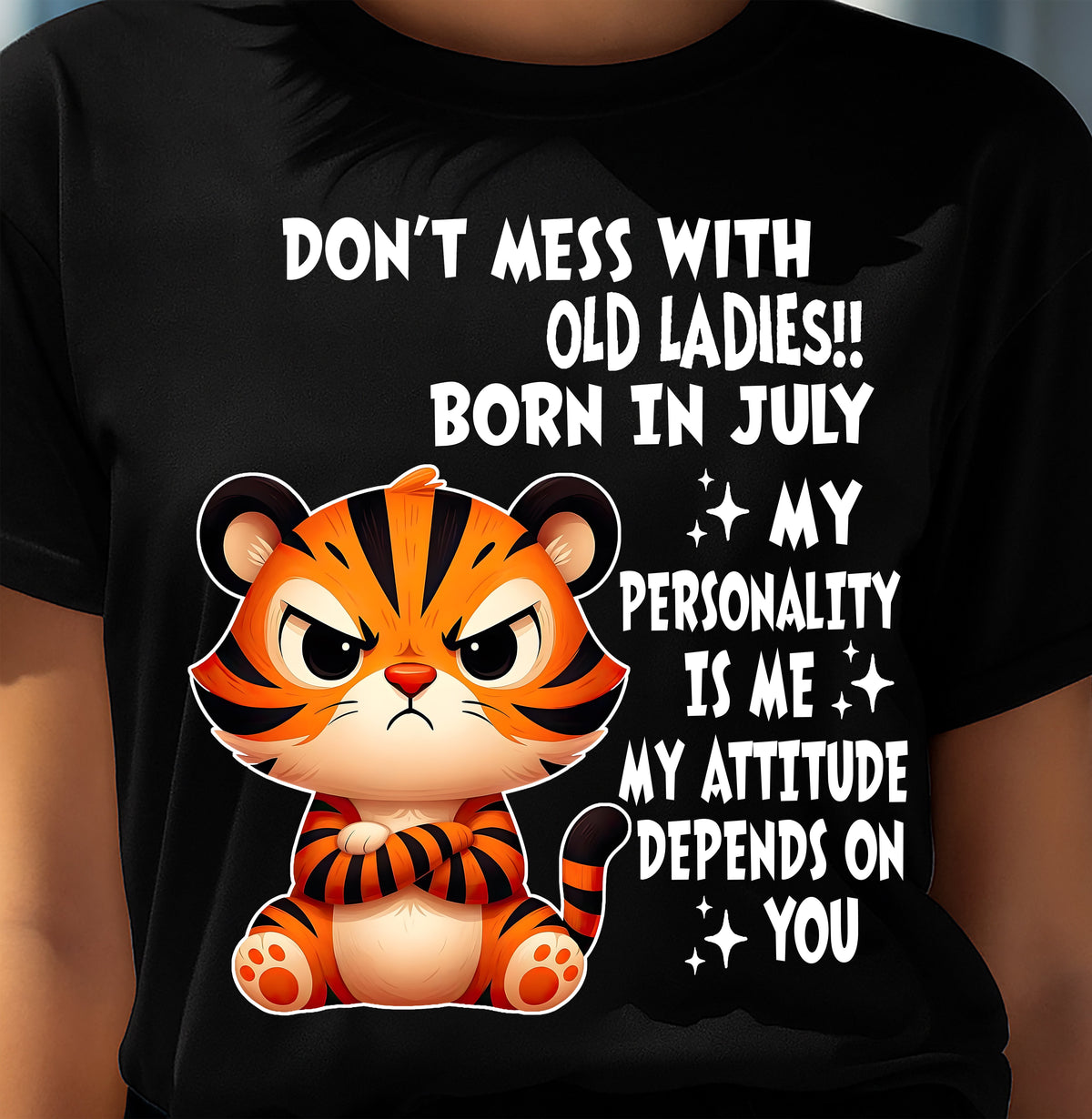 JULY SHIRT, MY ATTITUDE DEPENDS ON YOU - FMA LUNA07 (SKU2604-60-07)