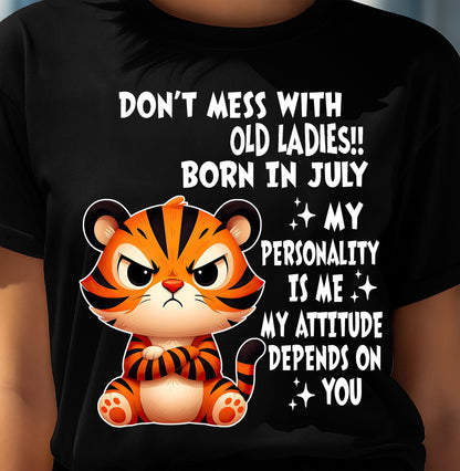 JULY SHIRT, MY ATTITUDE DEPENDS ON YOU - FMA LUNA07 (SKU2604-60-07)